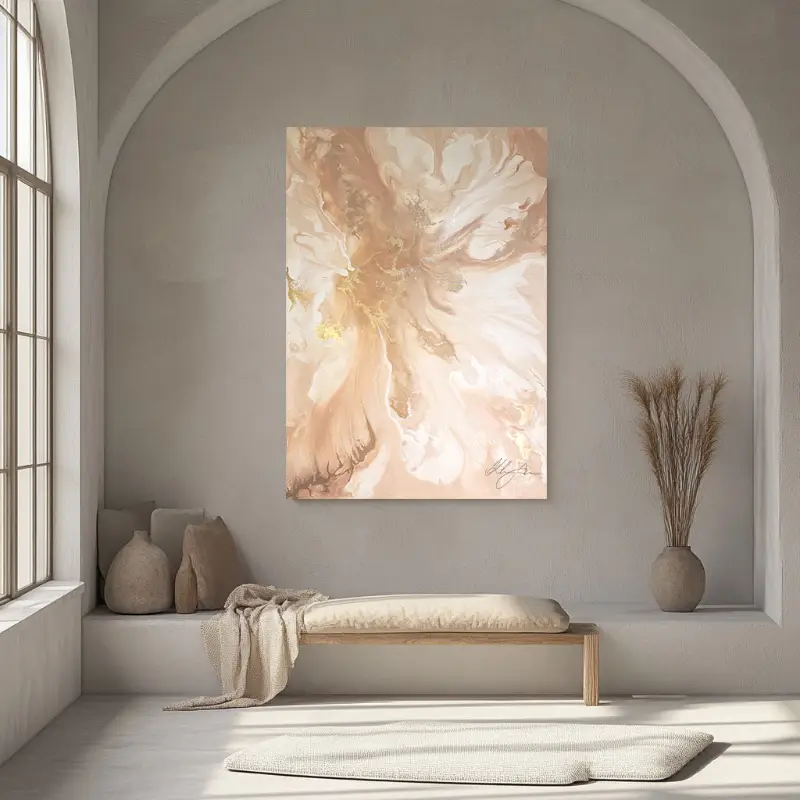 Textured abstract paintings from the Fosca Dalmatica Cracks collection