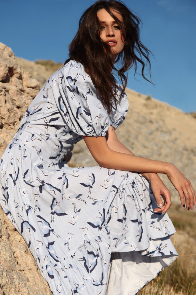 Mediterranean-inspired botanical surface pattern by Fosca Dalmatica, available for textile and product licensing.
